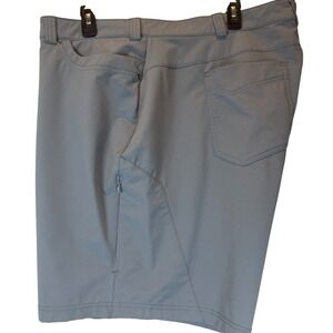 Duluth Trading Utility Trail Shorts 24W Gray Stretch Moisture-Wicking 10" Inseam